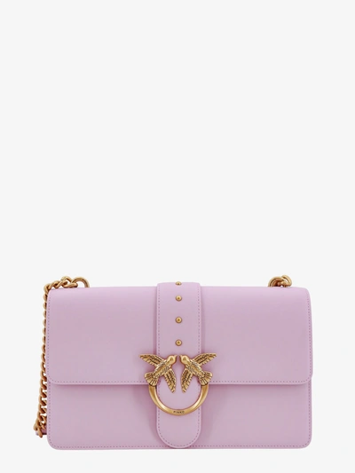 Shop Pinko Shoulder Bag In Purple