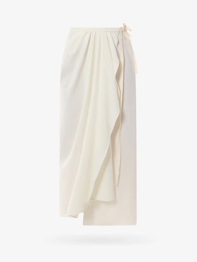 Shop Mm6 Maison Margiela Skirt In White
