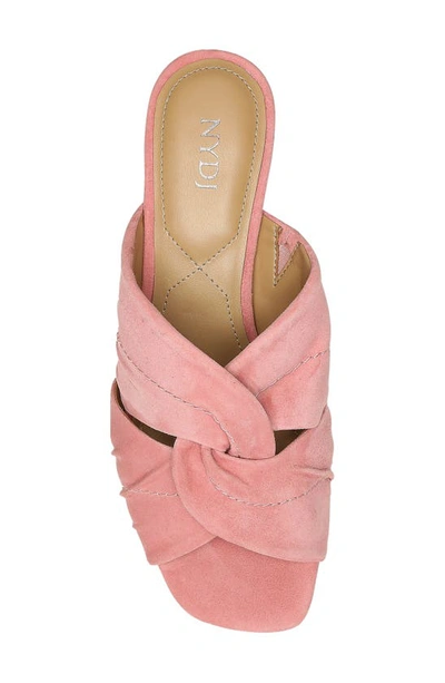 Shop Nydj Griselda Sandal In Blush Pink