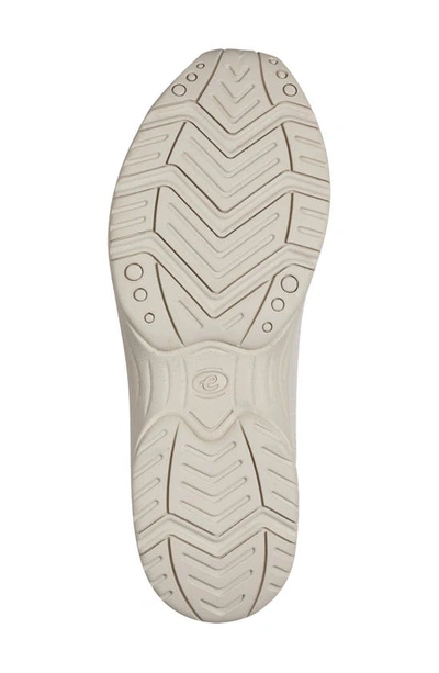 Easy Spirit Travel Time Womens Padded Insole Leather Slip-on Sneakers In Light Natural