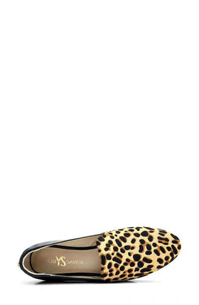 Shop Yosi Samra Preslie Calf Hair Loafer In Black/ Leopard