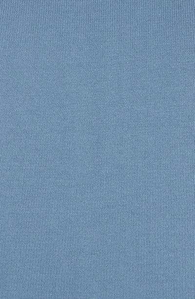 Shop Tom Ford Sea Island Cotton Crewneck Sweater In Denim Blue