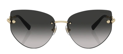 Shop Tiffany & Co & Co. Tf3096 Butterfly Sunglasses In Grey