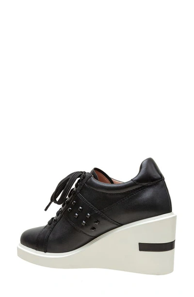 Shop Linea Paolo Katia Wedge Sneaker In Black