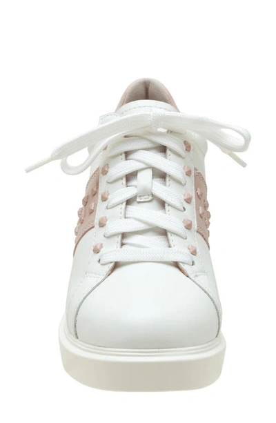 Linea Paolo Katia Wedge Sneaker In Eggshell/ Nude