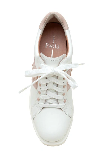 Linea Paolo Katia Wedge Sneaker In Eggshell/ Nude