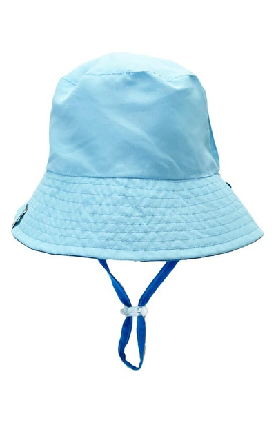 Shop Feather 4 Arrow Sun's Out Reversible Bucket Hat In Navy/ Crystal Blue