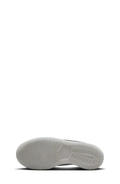 Shop Nike Kids' Dunk Low Basketball Sneaker In White/ Smoke Grey/ Platinum