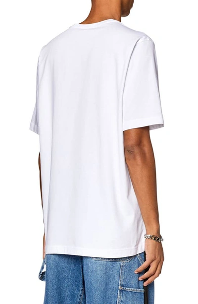 Shop Diesel ® T-just-od Oversize T-shirt In White