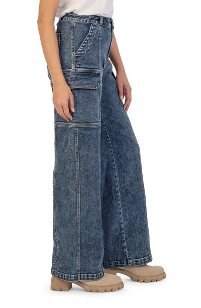 Shop Kut From The Kloth Jodi High Waist Wide Leg Utility Jeans In Wanted