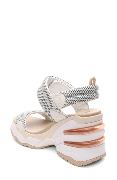 Ash Cosmos Wedge Sandal In Eggnog