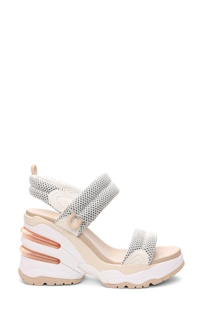 Shop Ash Cosmos Wedge Sandal In Eggnog