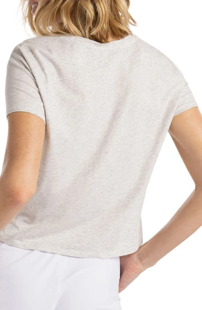 Travis Mathew Ten For Ten Graphic T-shirt In Heather Light Grey