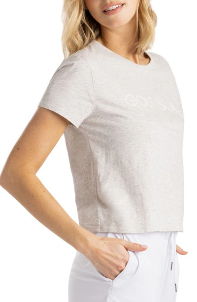 Travis Mathew Ten For Ten Graphic T-shirt In Heather Light Grey