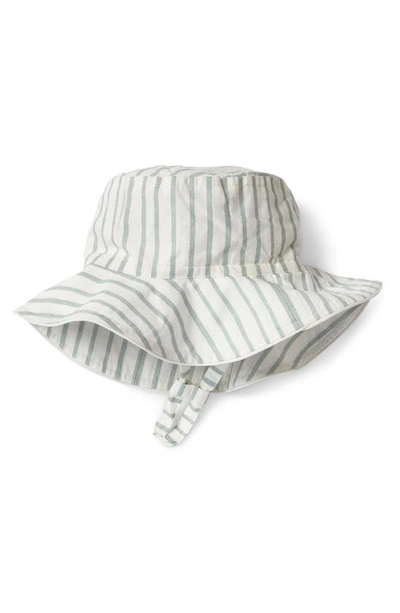 Shop Pehr Stripe Organic Cotton Bucket Hat In Stripes Away Sea