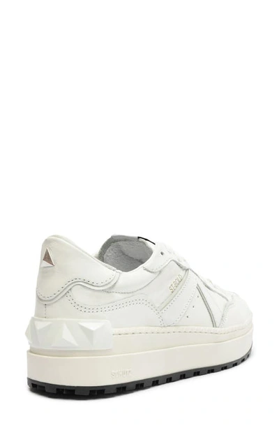 Schutz Leather Low-top Sneakers In White