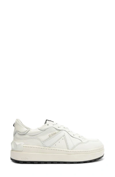 Schutz Leather Low-top Sneakers In White