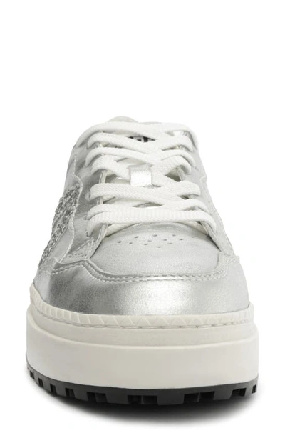 Shop Schutz St Bold Sneaker In Prata/ White