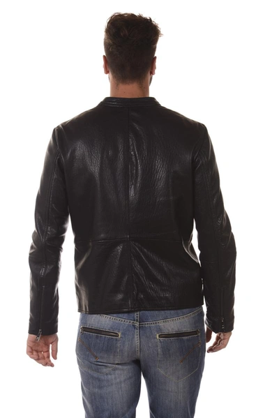 Shop Armani Jeans Aj Jacket In Black