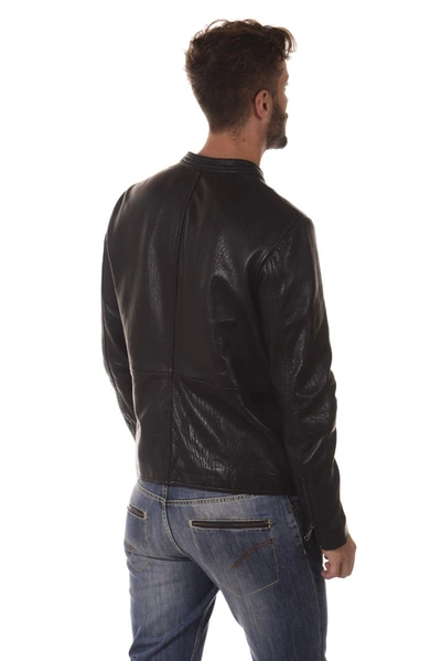 Shop Armani Jeans Aj Jacket In Black