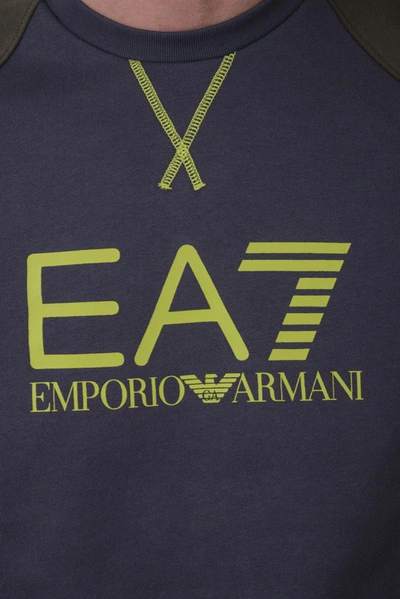 Shop Ea7 Emporio Armani Sweatshirt Hoodie In Grey