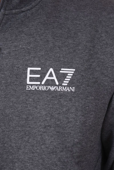 Shop Ea7 Emporio Armani Sweatshirt Hoodie In Grey