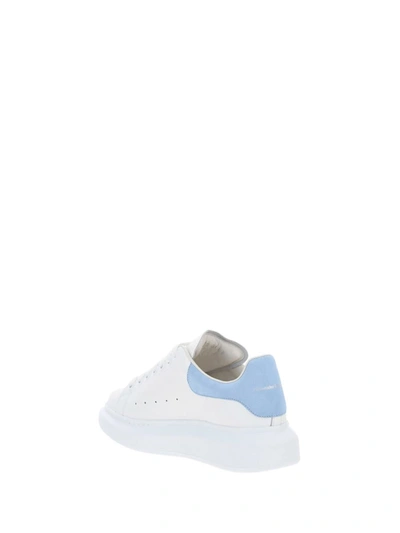 Shop Alexander Mcqueen Sneakers In White/powder Blue