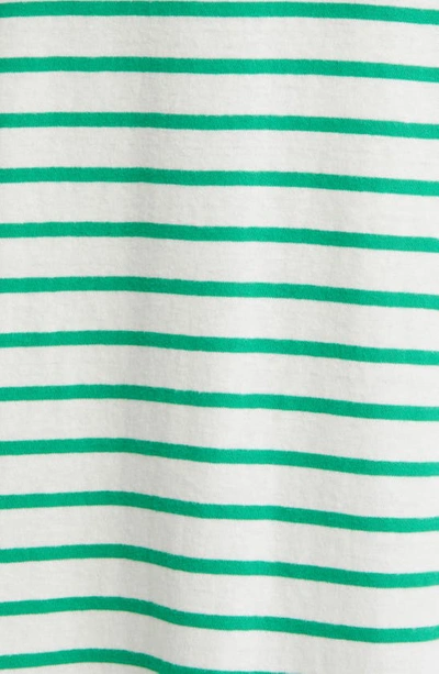 Shop Rails Meg Stripe Tie Waist Cotton Dress In Sailor Stripe Green