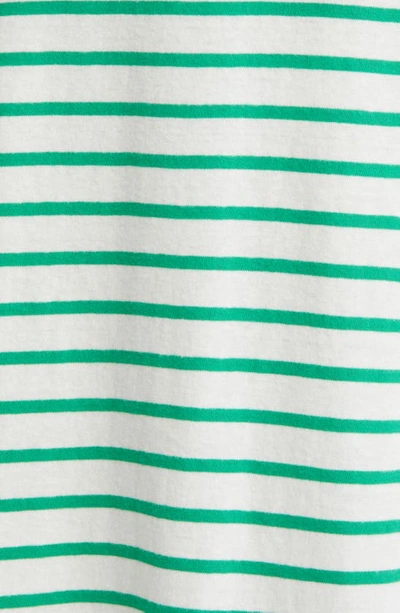 Rails Meg Stripe Tie Waist Cotton Dress In Sailor Stripe Green