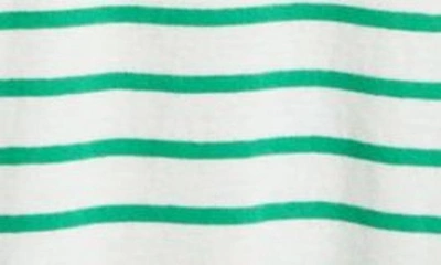 Rails Meg Stripe Tie Waist Cotton Dress In Sailor Stripe Green