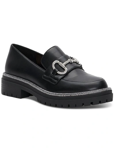 Shop Inc Brinnia Womens Dressy Faux Leather Loafers In Black
