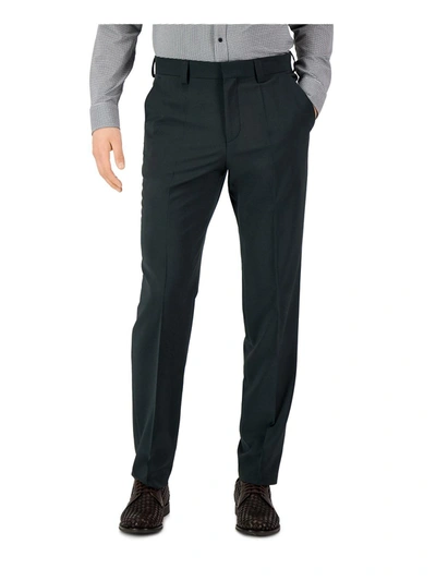 Shop Hugo Mens Wool Blend Super Flex Suit Pants In Black