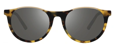 Shop Revo Bolt Re 1200 02 Gy Round Polarized Sunglasses In Multi