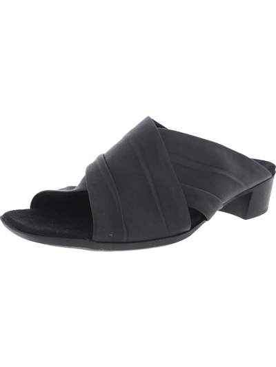 Shop Munro Lee Womens Dressy Slip On Slide Sandals In Black