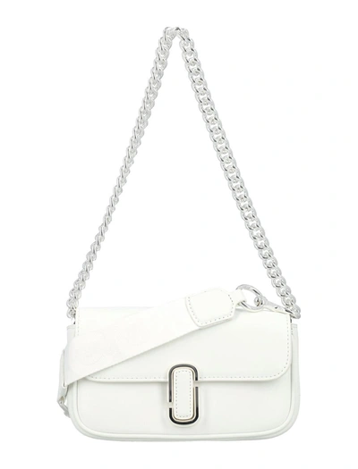 Shop Marc Jacobs The J Mini Shoulder Bag In White Silver