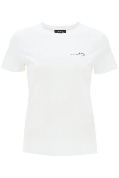 Shop Apc A.p.c. Item T-shirt In White