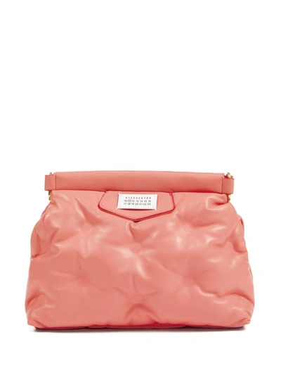 Shop Maison Margiela Small Glam Slam Shoulder Bag In Coral