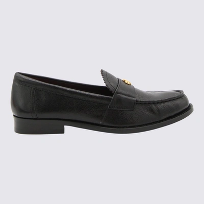 Shop Tory Burch Black Leather Perry Loaferd