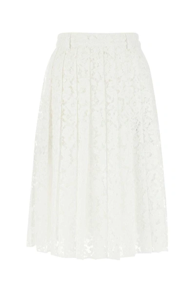 Shop Valentino Garavani Skirts In White