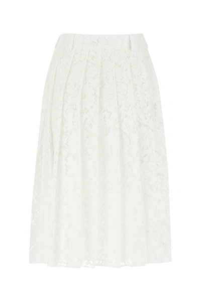 Shop Valentino Garavani Skirts In White