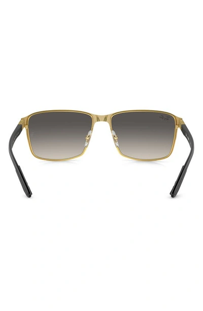 Ray Ban 59mm Square Gradient Sunglasses In Black