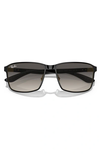 Ray Ban 59mm Square Gradient Sunglasses In Black