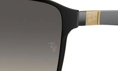 Ray Ban 59mm Square Gradient Sunglasses In Black