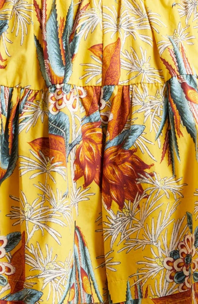 Shop Ulla Johnson Elsie Floral Shorts In Marigold