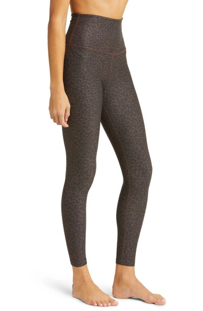 Shop Beyond Yoga Softmark Caught In Brown/ Charcoal Leopard