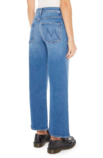 Shop Mother The Dodger High Waist Wide Leg Ankle Jeans In Work Hard Play Hard