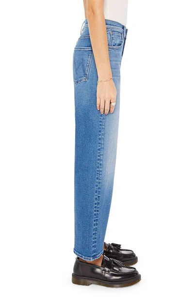 Shop Mother The Dodger High Waist Wide Leg Ankle Jeans In Work Hard Play Hard