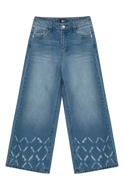 Shop Truce Kids' Wide Leg Jeans In Denim