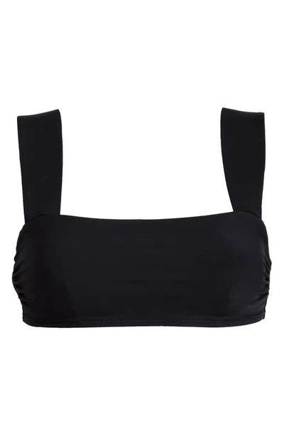 Bondi Born Elle Square Neck Bikini Top In Black