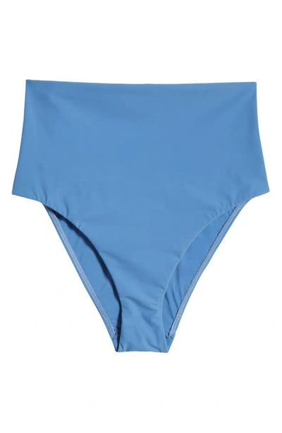 Shop Bondi Born Faith High Waist Bikini Bottoms In Delft Blue